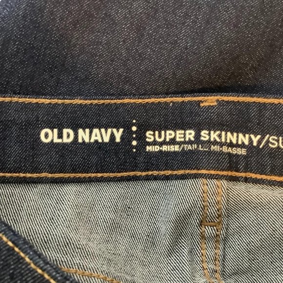 Old Navy Super Skinny Mid-Rise Jeans Size 8 - Picture 4 of 4
